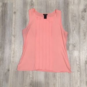 Ann Taylor Pink Sleeveless Blouse